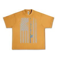 Peanut Butter fishing american flag vintage fishing rod patriotic 4ht of july gift f Urban Heavy Tee - linhVisuals