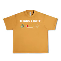 Peanut Butter funny things i hate low battery and wifi connection Urban Heavy Tee - linhVisuals