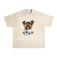 Sandshell funny yorkie personal stalker yorkshire terrier  dog i will follow you Urban Heavy Tee - linhVisuals