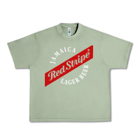 Oil Green jamaica red stripe lager beer Urban Heavy Tee - linhVisuals