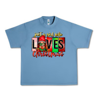Pebble Blue just a girl who loves christmas Urban Heavy Tee - CowhideDigitalArt
