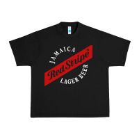 Black jamaica red stripe lager beer Urban Heavy Tee - linhVisuals