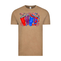 Vintage Coffee american obsessive cup Vintage Tee - CowhideDigitalArt