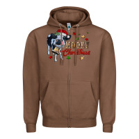 Chestnut mooey christmas Zipper Hoodie - RanaPortraitStore