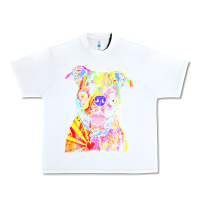 White pitbull t  shirt beware of pitbulls they will steal your heart t  shir Urban Heavy Tee - linhVisuals