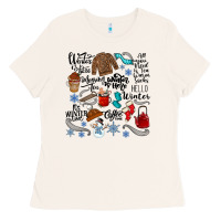Bone winter festive essentials Ladies Tee - CowhideDigitalArt