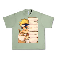 Oil Green Nar Manga Ruto Ramen Urban Heavy Tee - linhVisuals