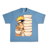 Pebble Blue Nar Manga Ruto Ramen Urban Heavy Tee - linhVisuals