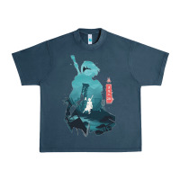 Midnight Navy Nier Automata Urban Heavy Tee - linhVisuals
