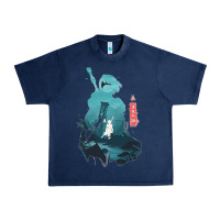 Navy Nier Automata Urban Heavy Tee - linhVisuals