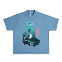 Pebble Blue Nier Automata Urban Heavy Tee - linhVisuals