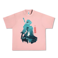 Salmon Nier Automata Urban Heavy Tee - linhVisuals