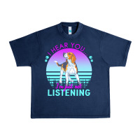 Navy beagle t  shirt i hear you i'm just not listening beagle lover t  shir Urban Heavy Tee - linhVisuals