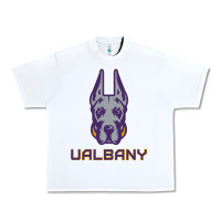 White Ualbany Great Danes Urban Heavy Tee - linhVisuals