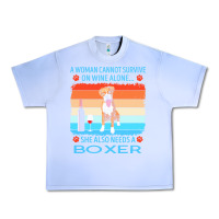 Grape Ice boxer t  shirt a woman cannot survive on wine alone she also needs box Urban Heavy Tee - linhVisuals