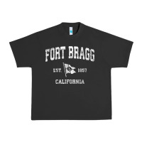 Fort Bragg California Ca Vintage Boat Anchor Flag Design Tee Urban Heavy Tee | Teevron
