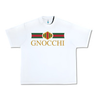 White Gnocchi Classic Fashion Parody Pasta Noodles Italian Urban Heavy Tee - linhVisuals