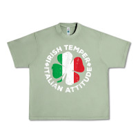 Oil Green irish temper italian attitude t shirt st patrick's day t shirt Urban Heavy Tee - linhVisuals