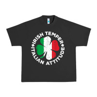 Pigment Black irish temper italian attitude t shirt st patrick's day t shirt Urban Heavy Tee - linhVisuals