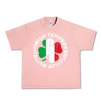 Salmon irish temper italian attitude t shirt st patrick's day t shirt Urban Heavy Tee - linhVisuals