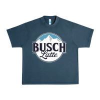 Midnight Navy BUSCH LATTE COOL Urban Heavy Tee - linhVisuals