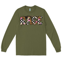 Army Green race Long Sleeve Tee - Artiststas