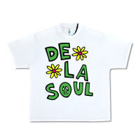 White original de la soul music Urban Heavy Tee - linhVisuals