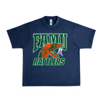 Navy FAMU RATTLERS Urban Heavy Tee - linhVisuals