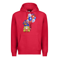 Cardinal patriotic gnome balloon Premium Hoodie - BarkalooDesign