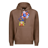 Chestnut patriotic gnome balloon Premium Hoodie - BarkalooDesign
