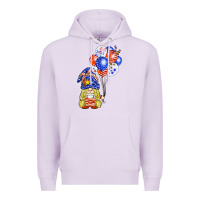 Lilac patriotic gnome balloon Premium Hoodie - BarkalooDesign