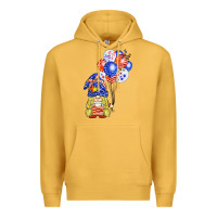 Mustard patriotic gnome balloon Premium Hoodie - BarkalooDesign