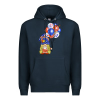Navy patriotic gnome balloon Premium Hoodie - BarkalooDesign