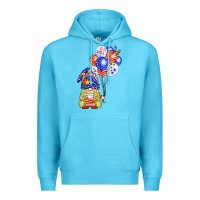 Ocean Blue patriotic gnome balloon Premium Hoodie - BarkalooDesign