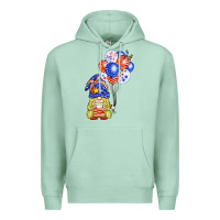 Seafoam patriotic gnome balloon Premium Hoodie - BarkalooDesign