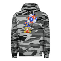 Slate Camo patriotic gnome balloon Premium Hoodie - BarkalooDesign