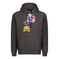 Smoke patriotic gnome balloon Premium Hoodie - BarkalooDesign