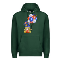 Sports Green patriotic gnome balloon Premium Hoodie - BarkalooDesign