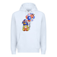 White patriotic gnome balloon Premium Hoodie - BarkalooDesign