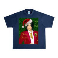 Navy merry christmas heal the world michael jackson Urban Heavy Tee - linhVisuals