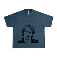 Midnight Navy jeff buckley 90s style fan art Urban Heavy Tee - linhVisuals
