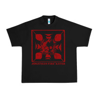 Black jonathan fireeater Urban Heavy Tee - linhVisuals