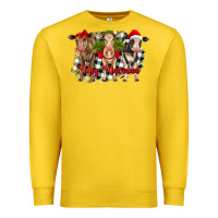 Lemon feliz navidad heifers front view Premium Sweatshirt - RanaPortraitStore