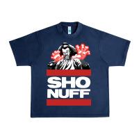 Navy sho nuff old school Urban Heavy Tee - linhVisuals