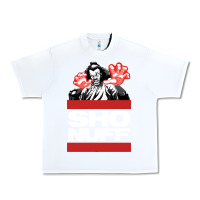 White sho nuff old school Urban Heavy Tee - linhVisuals