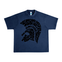 Navy trojan artist Urban Heavy Tee - linhVisuals