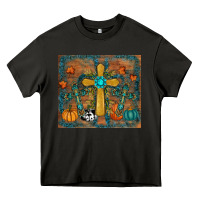 Asphalt fall cross tumbler Heavy Core Tee - RanaPortraitStore