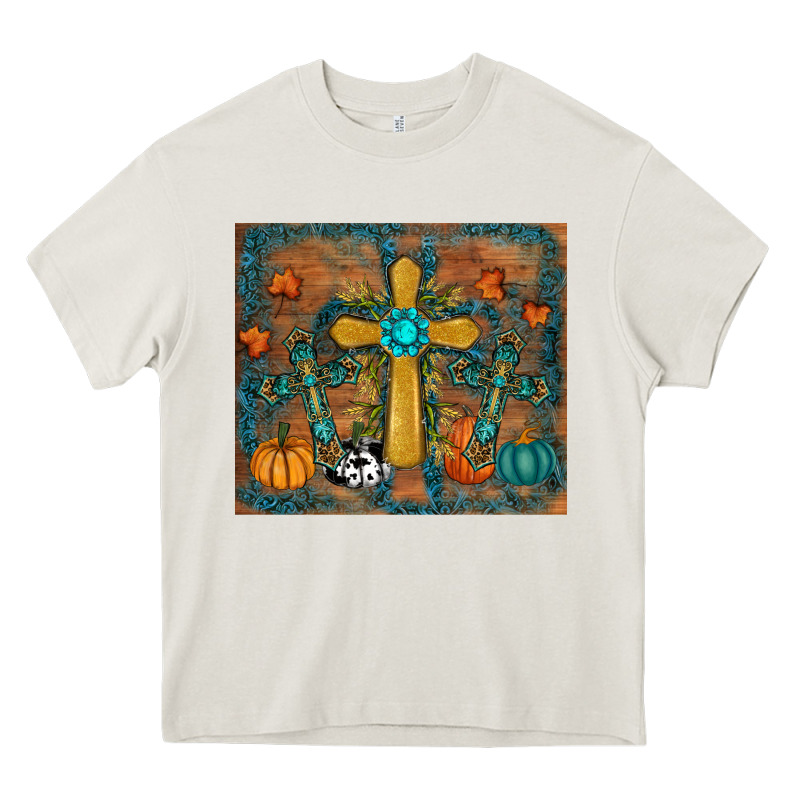 Fall Cross Tumbler Heavy Core Tee by RanaPortraitStore | Teevron