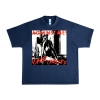 Navy against me white crosses tour 2022 Urban Heavy Tee - linhVisuals