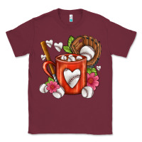 Burgundy Baseball Coffee cup Classic Tee - FaDigitalArtStudio